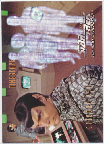 Star Trek: The Next Generation - The Episode Collection Season Six (Base Set) card 612 Timescape, Episode 151C