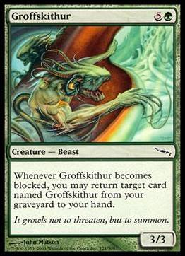 Magic the Gathering: Mirrodin (Base Set) card 121 Groffskithur