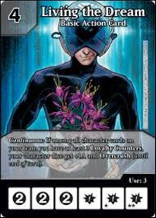 Marvel Dice Masters Dark Phoenix Saga Draft Pack card 6 Living the Dream - Basic Action Card 