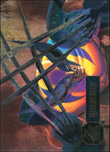 Marvel Annual Flair '95 (PowerBlast Subset) card 1 Wolverine