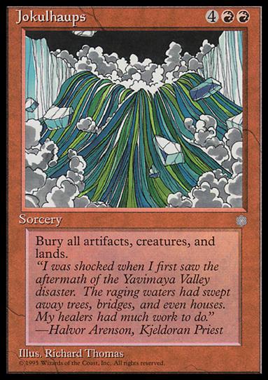 Magic the Gathering: Ice Age (Base Set) card 195 Jokulhaups