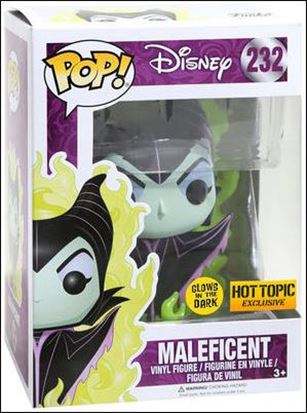 POP! Disney figure 232-B Maleficent (Flames) (Glow in the Dark) Hot Topic