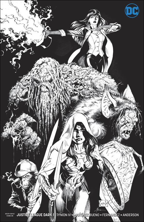 Justice League Dark (2018) issue 1-C Greg Capullo Black & White Cover