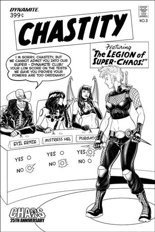 Chastity (2019) issue 3-G Daniel Maine Homage 1:10 Black and White Cover