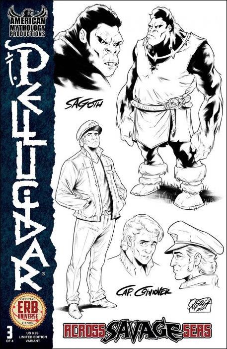 Pellucidar: Across Savage Seas issue 3-B Character Design Cover 1/350