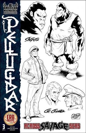 Pellucidar: Across Savage Seas issue 3-B Character Design Cover 1/350