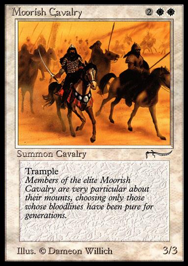Magic the Gathering: Arabian Nights (Base Set) card 7 Moorish Cavalry