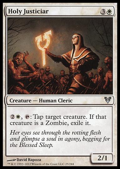 Magic the Gathering: Avacyn Restored (Base Set) card 25 Holy Justiciar