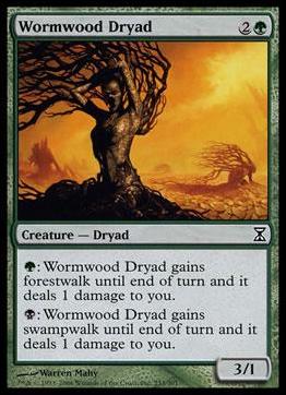 Magic the Gathering: Time Spiral (Base Set) card 233 Wormwood Dryad