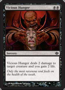Magic the Gathering: Duel Decks: Garruk vs. Liliana (Base Set) card 50 Vicious Hunger