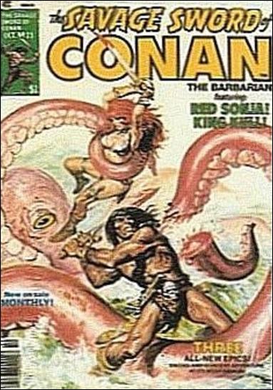 Savage Sword of Conan the Barbarian (Base Set) card 6 Cover Issue #23