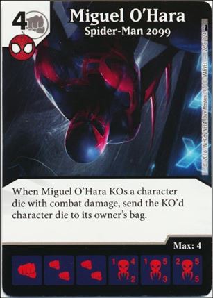 Marvel Dice Masters Deadpool card 26 Miguel O'Hara: Spider-Man 2099