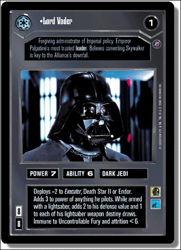 Star Wars: Death Star II Limited (Base Set) card 21 Lord Vader