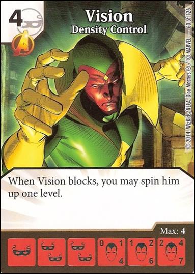 Marvel Dice Masters Uncanny X-Men  card 60 Vision: Density Control