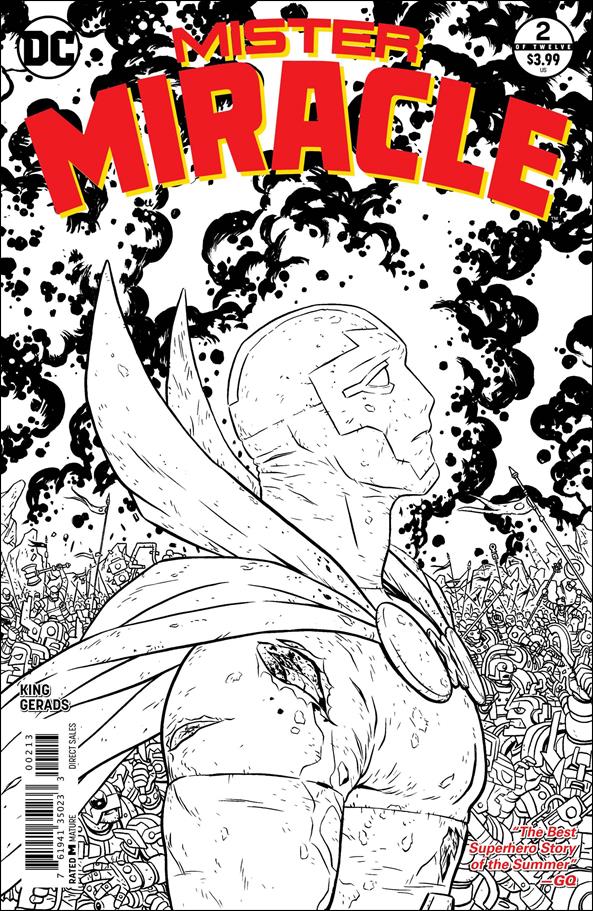 Mister Miracle (2017) issue 2-D Nick Derington B&W Cover (3rd Printing)