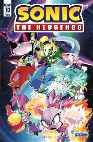 Sonic the Hedgehog (2018) issue 10 Adam Bryce Thomas Cover