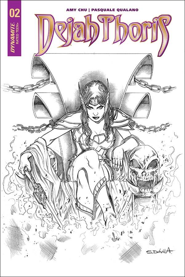 Dejah Thoris (2018) issue 2-E Sergio Davila B&W Cover