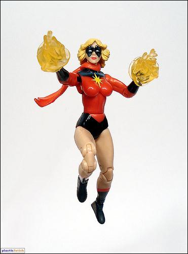 Marvel Universe (Series 1) figure 023-B Ms. Marvel (Classic) - Loose