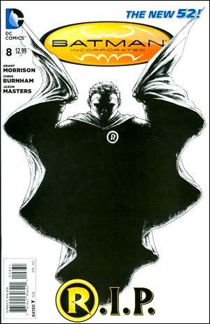 Batman Incorporated (2012) issue 8-E Robin R.I.P. 1:100 Black and White Cover