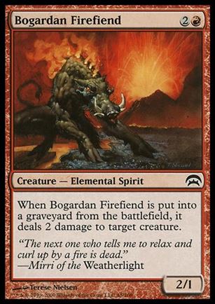 Magic the Gathering: Planechase (Base Set) card 48 Bogardan Firefiend