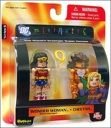 DC Minimates figure 23 Wonder Woman (Battle-Damaged) / Cheetah