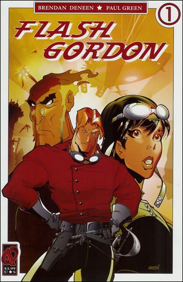 Flash Gordon (2008) issue 1 Flash, Dale and Zarkov Cover