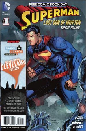 Superman: The Last Son of Krypton FCBD Special Edition issue 1-C Carol & John's Comic Book Shop Cover