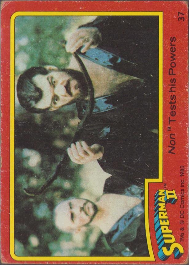 Superman II (Movie) (Base Set) card 37 Non Tests his Powers