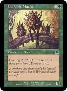 Magic the Gathering: Onslaught (Base Set) card 246 Barkhide Mauler