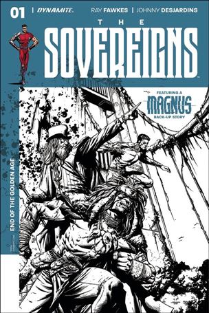 Sovereigns issue 1-F Johnny Desjardins 1:20 Black and White  Cover