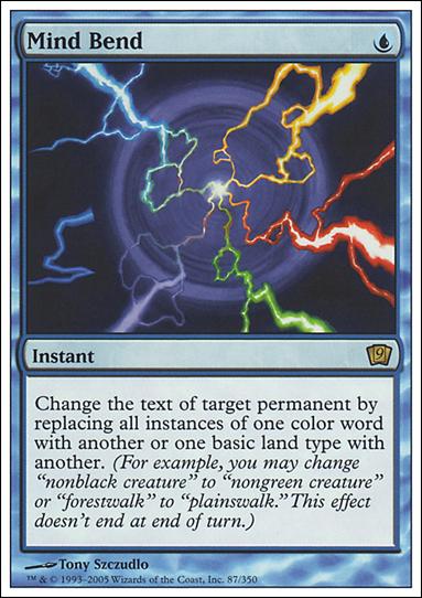 Magic the Gathering: 9th Edition (Base Set) card 87 Mind Bend