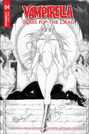 Vampirella: Roses for the Dead issue 4-C Billy Tucci 1:10 Black & White Cover