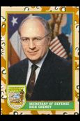 Desert Storm: Series 1 (Base Set) card 3 Secretary of Defense Dick Cheney