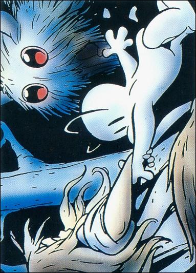 Bone: Series 1 (Base Set) card 37 Fleeing in the Dark