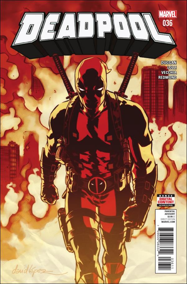 Deadpool (2016) issue 36 David Lopez Cover