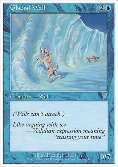 Magic the Gathering: 7th Edition (Base Set) card 78 Glacial Wall