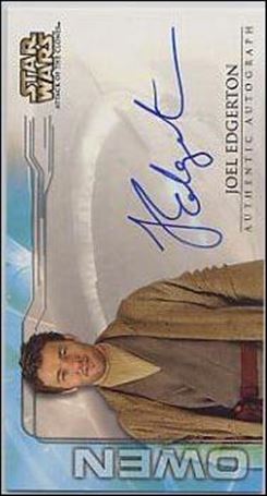 Star Wars: Attack of the Clones Widevision  (Autograph Subset) card nn7 Joel Edgerton - Owen Lars (1:29 Packs)