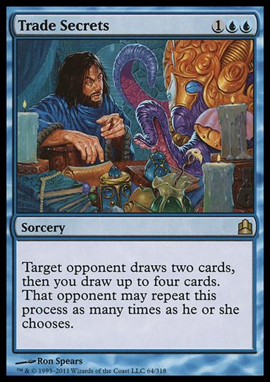 Magic the Gathering: Commander (Base Set) card 64 Trade Secrets