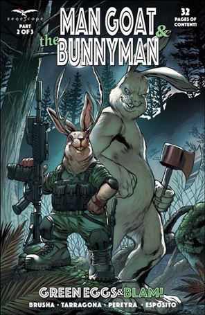 Man Goat & the Bunnyman: Green Eggs & Blam! issue 2 Igor Vitorino Cover