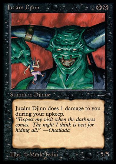 Magic the Gathering: Arabian Nights (Base Set) card 29 Juzám Djinn