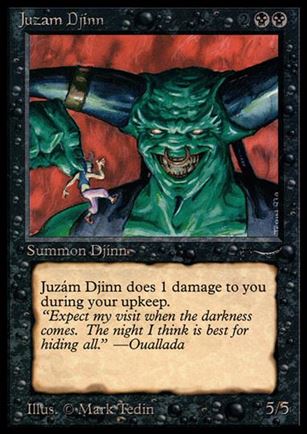 Magic the Gathering: Arabian Nights (Base Set) card 29 Juzám Djinn