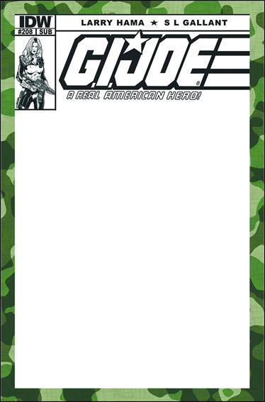 G.I. Joe: A Real American Hero issue 208-B Blank Subscription Cover