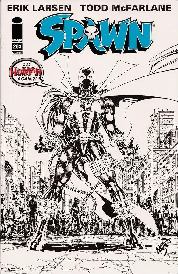 Spawn issue 263-B 1:4 Black and White Cover