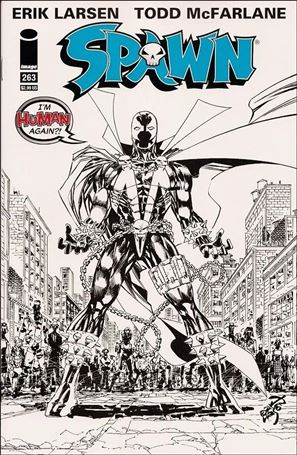 Spawn issue 263-B 1:4 Black and White Cover