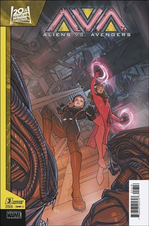 Aliens vs. Avengers issue 3-D Pete Woods 1:25 Cover
