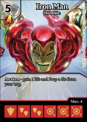 Marvel Dice Masters  Avengers Infinity Gauntlet card 144 Iron Man: Humble
