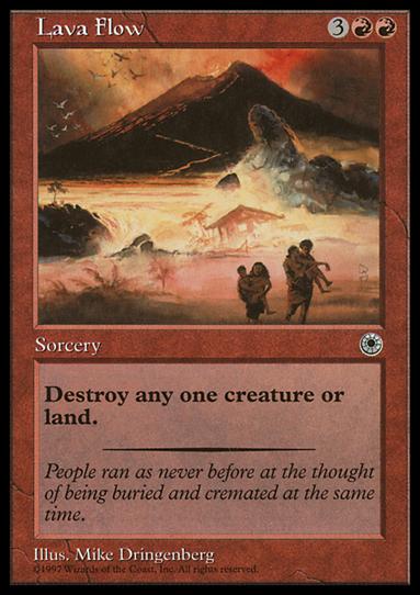 Magic the Gathering: Portal (Base Set) card 138 Lava Flow