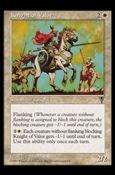 Magic the Gathering: Visions (Base Set) card 11 Knight of Valor
