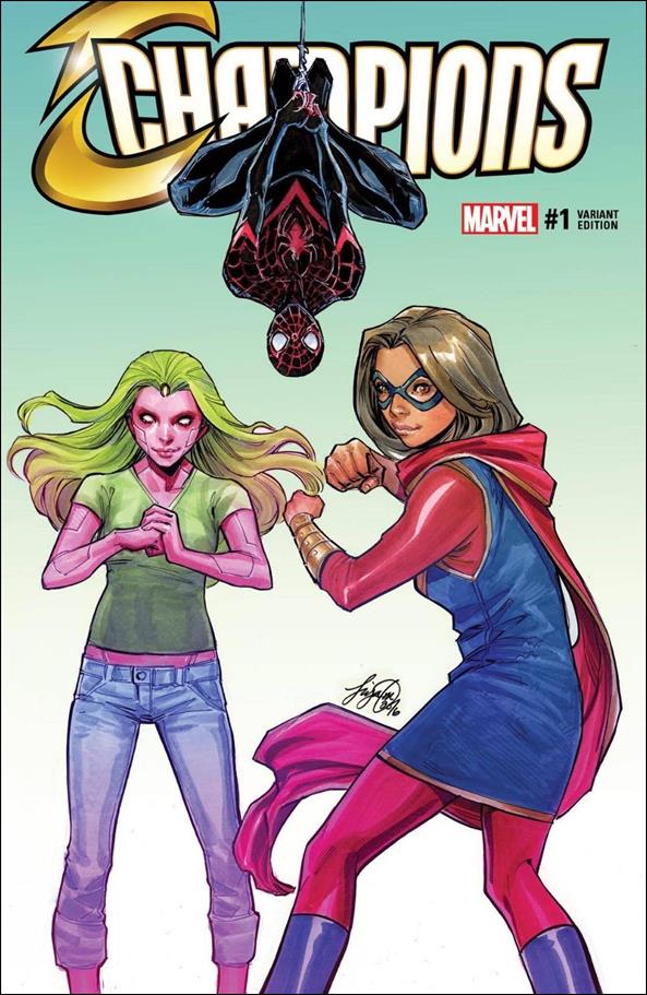 Champions (2016) issue 1-VX Siya Oum Wonderland Comics Cover