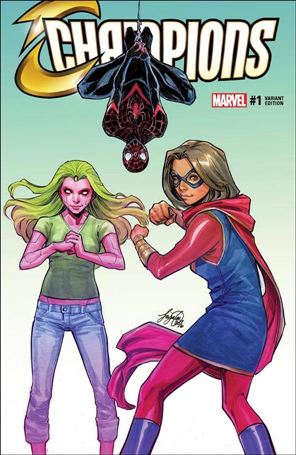 Champions (2016) issue 1-VX Siya Oum Wonderland Comics Cover